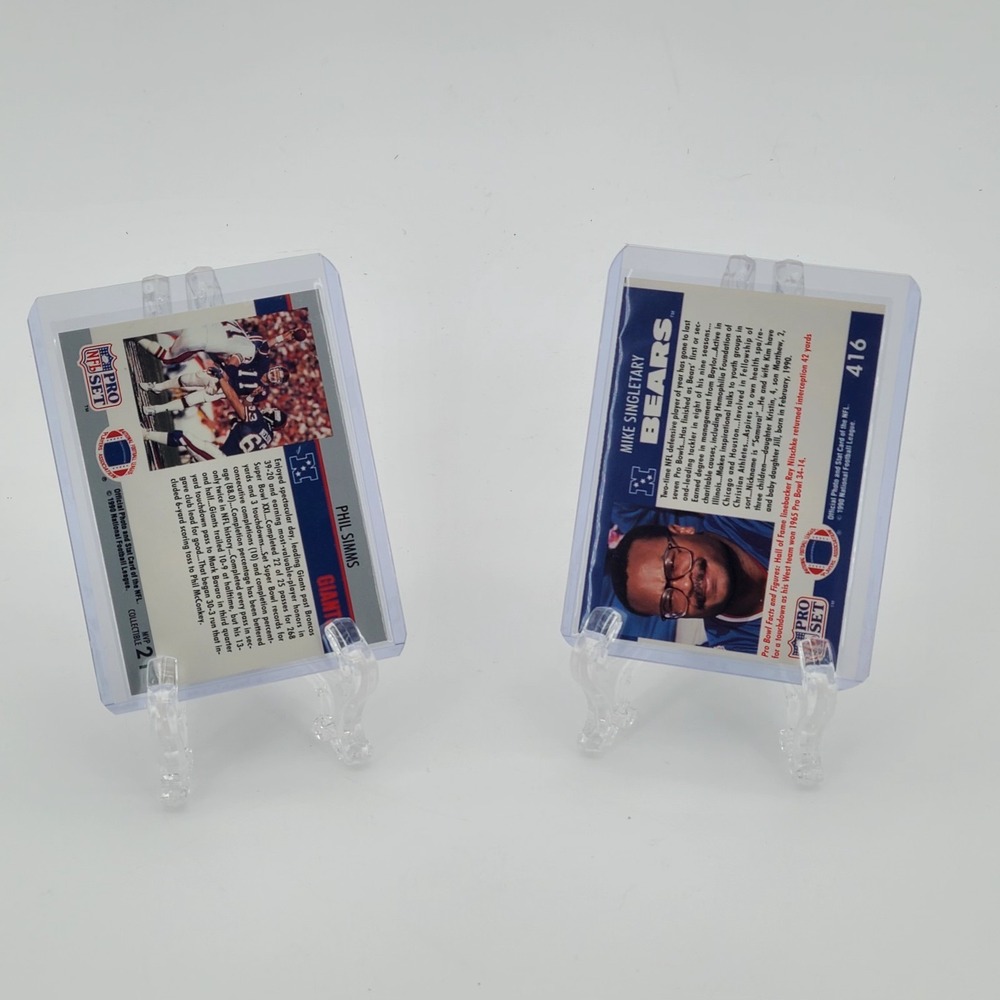 2 1990 Pro Set Error Cards Football - Picture 2 of 12